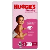 Ultra Dry Nappies For Girls Size 3 6-11kg (44pk)