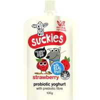 Suckies Strawberry Probiotic Yoghurt Pouch (100g)