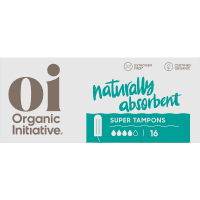 Organic Cotton Super Tampons (16pk)