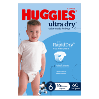 Ultra Dry Nappies For Boys Size 6 16kg+ (60pk)