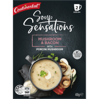 Sensations Mushroom & Bacon With Porcini Mushroom Soup (2 x 24g)
