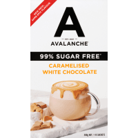 99% Sugar Free Caramelised White Choc Drinking Chocolate Sticks (10 x 20g)