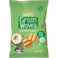 Grain Waves Sour Cream & Chives Wholegrain Chips (45g)