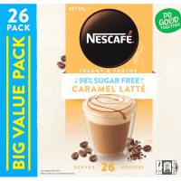98% Sugar Free Caramel Latte Coffee Sachets (26 x 13.5g)