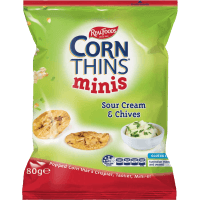 Sour Cream & Chive Minis Corn Thins (80g)