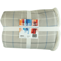Chilled Out Polar Fleece Blanket With Sherpa Backing (1ea)