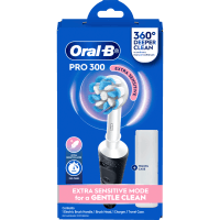 Pro 300 Extra Sensitive Black Electric Toothbrush (1pk)