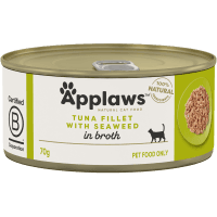 Tuna Fillet With Seaweed In Broth Wet Cat Food (70g)