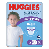 Ultra Dry Nappy Pants Walker Boy Size 5 12-17kg (13pk)