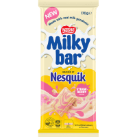 Milkybar Nesquik Strawberry Chocolate Block (170g)