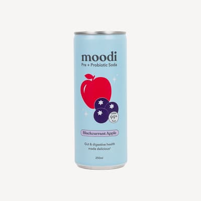 Moodi Pre + Probiotic Soda Blackcurrant Apple 250ml