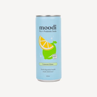 Moodi Pre + Probiotic Soda Lemon Lime 250ml