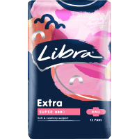 Extra Super Pads With Wings (12pk)