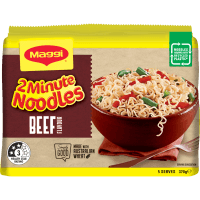 2-Minute Beef Noodles Multipack (5 x 74g)