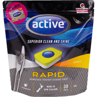 Rapid Lemon Dishwash Tablets (30pk)
