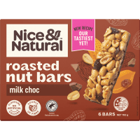Milk Choc Roasted Nut Bars (6 x 32g)