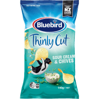 Thinly Cut Sour Cream & Chives Potato Chips (140g)