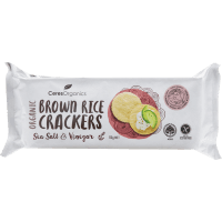 Sea Salt & Vinegar Organic Brown Rice Crackers (115g)