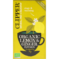 Clipper Organic Lemon & Ginger Infusion 20pk 50g (20 x 2.5g)
