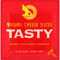 Tasty Natural Cheese Slices (200g)