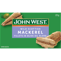 Wild Scottish Mackerel Fillets In Olive Oil Blend (125g)