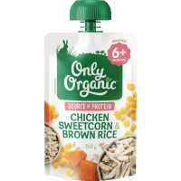 Chicken Sweetcorn & Brown Rice 6+ Months (120g)