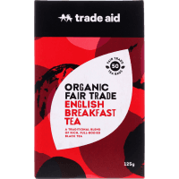 Organic Fair Trade English Breakfast Tea Bags (50 x 2.5g)