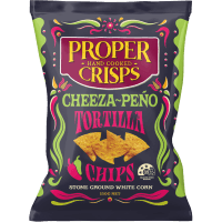 Cheeza-Peno Stone Ground White Corn Tortilla Chips (150g)