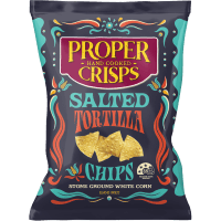 Salted Stone Ground White Corn Tortilla Chips (150g)