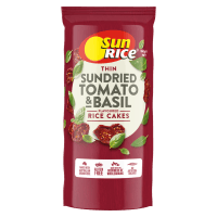 Thin Sundried Tomato & Basil Flavoured Rice Cakes (160g)