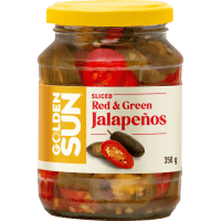 Sliced Red & Green Sliced Jalapenos (350g)