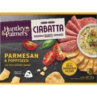 Ciabatta Bakes Parmesan & Poppyseed Crackers (125g)