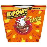K-Pow Flaming Chicken Korean-Style Spicy Noodles (105g)