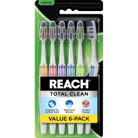 Total Clean Medium Toothbrush (6pk)