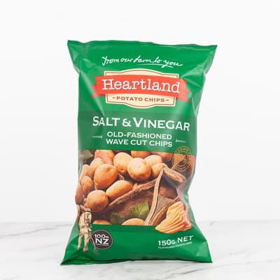 Heartland Potato Chips - Salt And Vinegar 150g